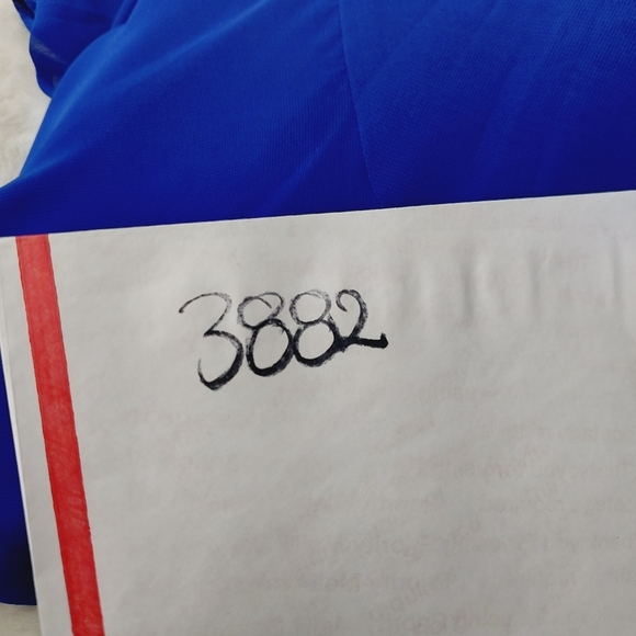 Eliza J Lined Blue Chiffon Ruffle 100% Polyester A Line Mini Dress p3882 - Picture 10 of 10